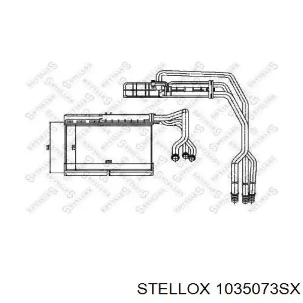 Radiador calefacción H21222 Sato Tech