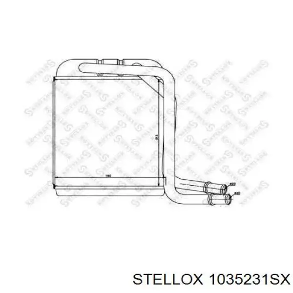 1035231SX Stellox radiador de calefacción