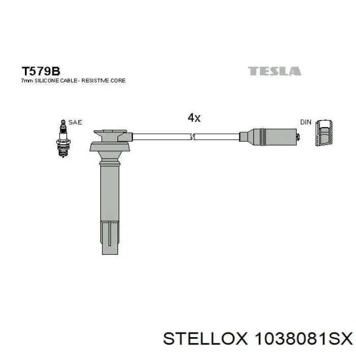 Cables de bujías IC711 Japan Parts