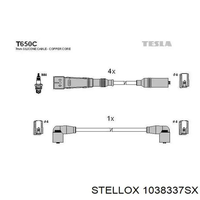 1038337SX Stellox juego de cables de encendido