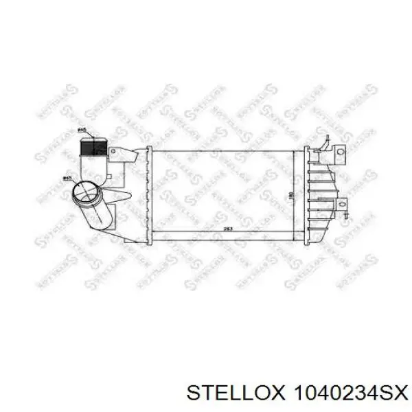 1040234SX Stellox radiador de aire de admisión