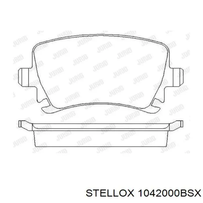 Pastillas traseras Stellox 1042000BSX
