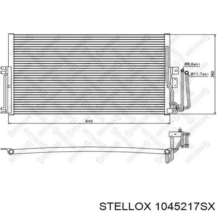 1045217SX Stellox condensador aire acondicionado