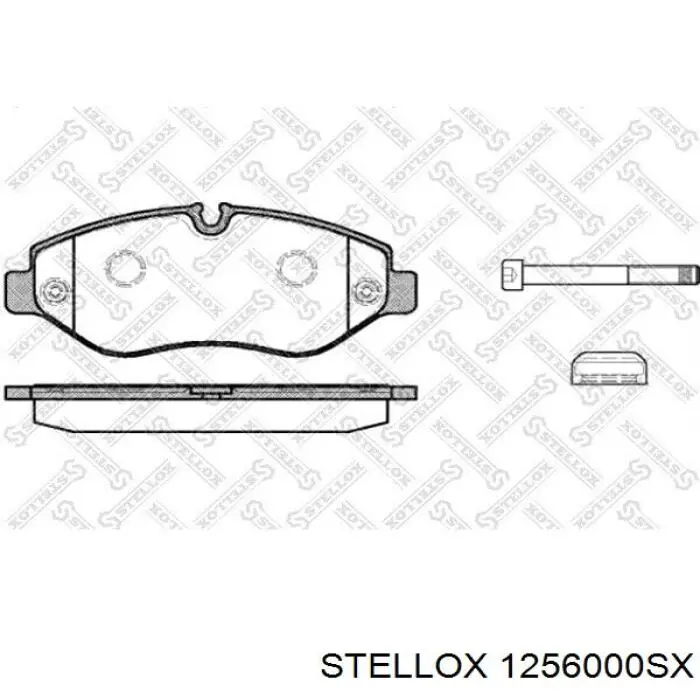 1256000SX Stellox pastillas de freno delanteras