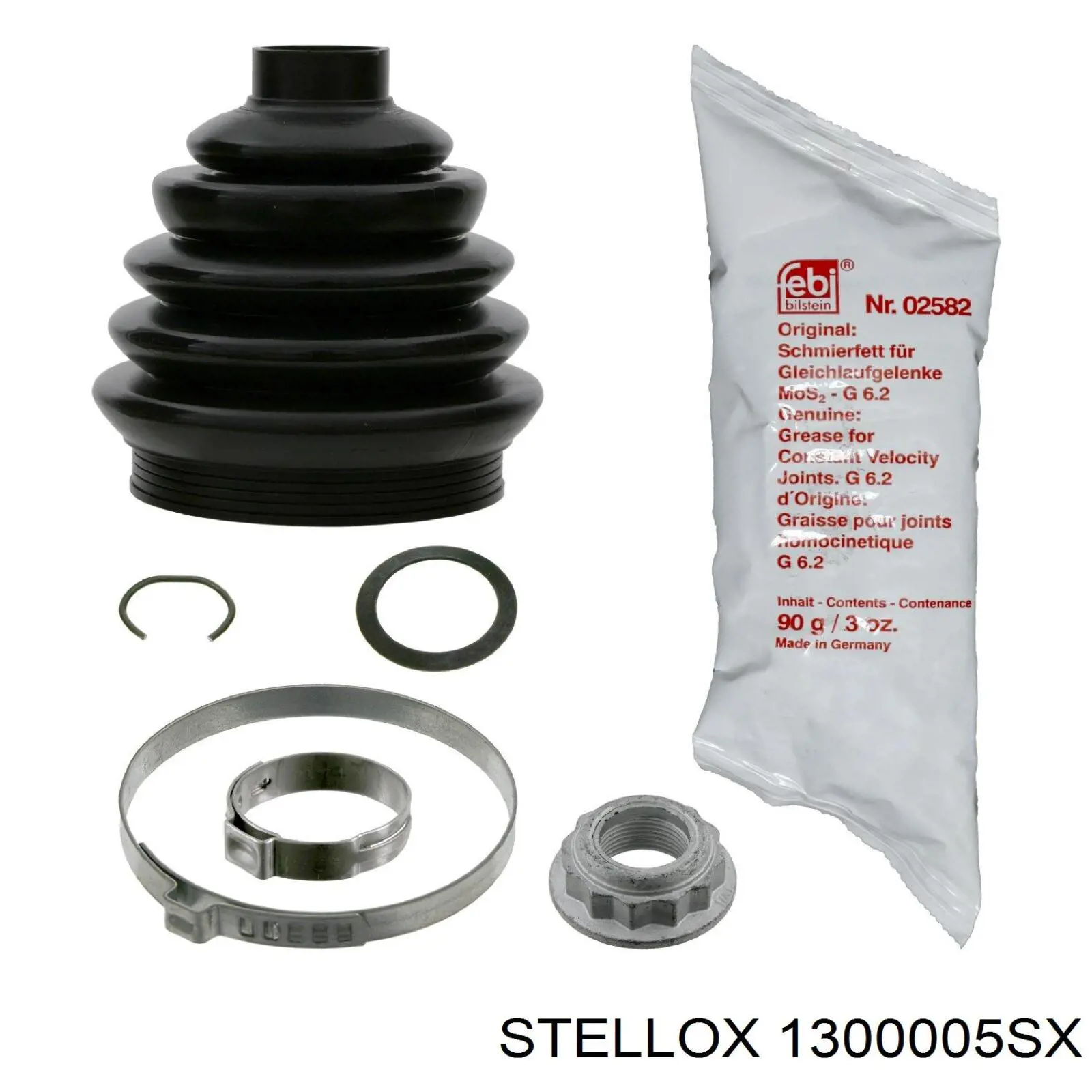 1300005SX Stellox fuelle, árbol de transmisión delantero exterior