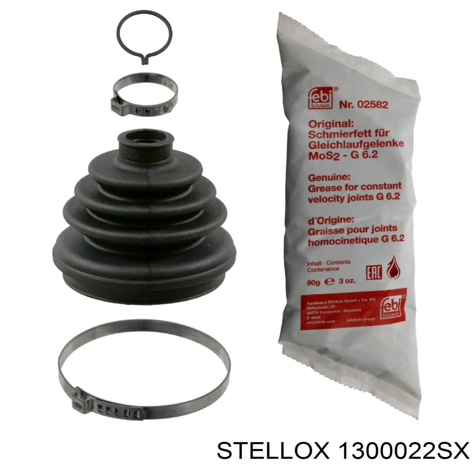 1300022SX Stellox fuelle, árbol de transmisión delantero exterior