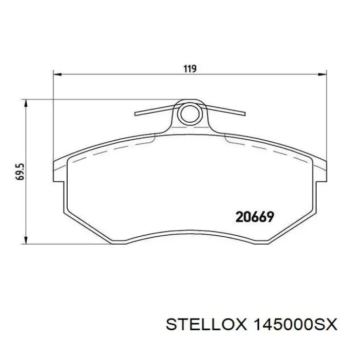 Pastillas de freno delanteras Seat Toledo 1 1L