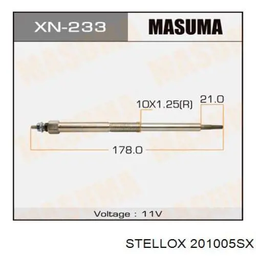 Bujía de incandescencia Nissan Navara D40