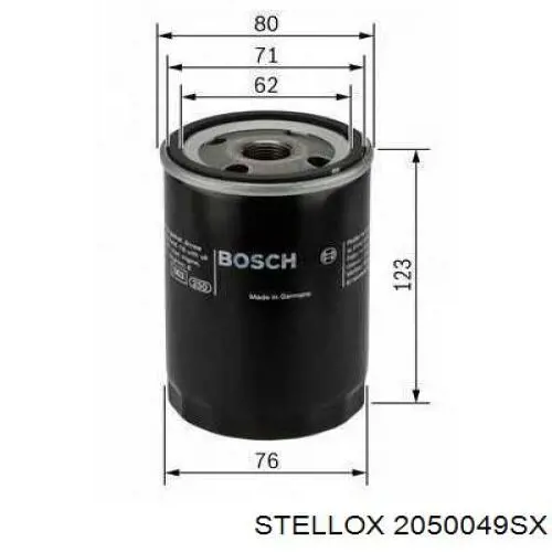 20-50049-SX Stellox filtro de aceite