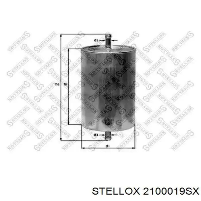 2100019SX Stellox filtro combustible