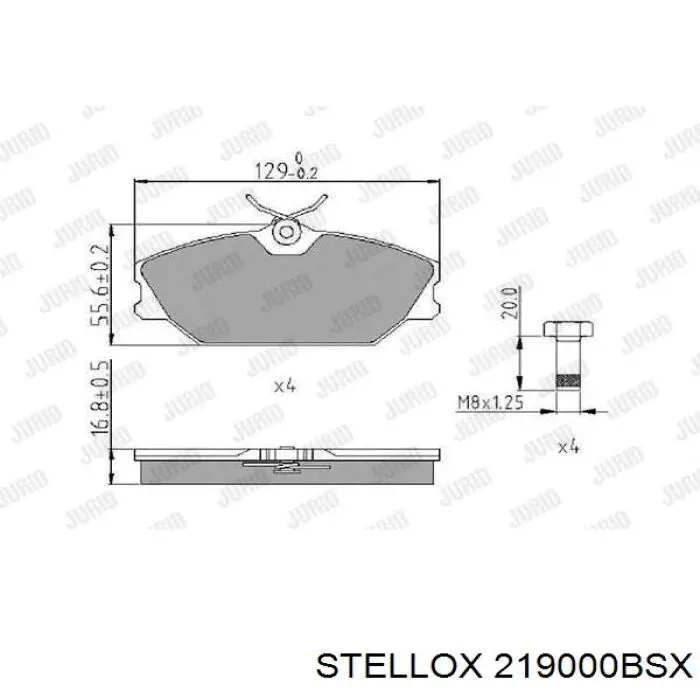 Pastillas de freno delanteras Renault Laguna 1 B56, 556