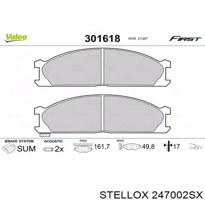 Pastillas de freno delanteras Nissan Terrano 1 WD21