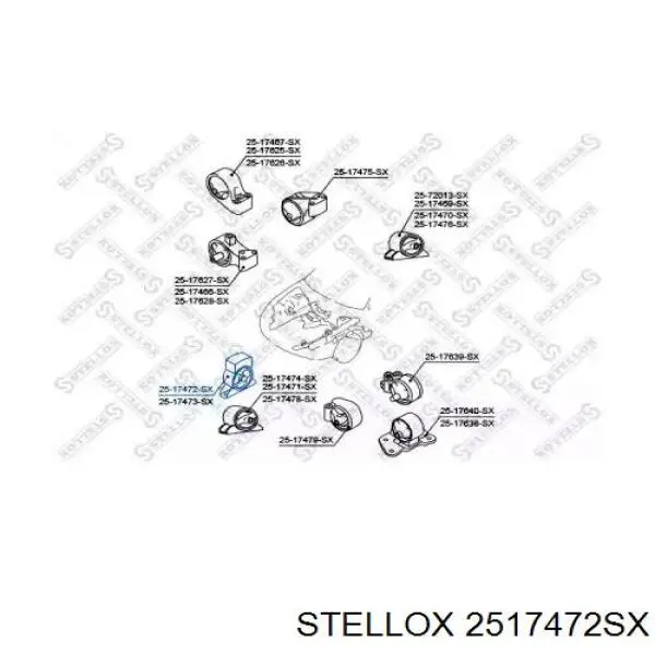 2517472SX Stellox soporte motor delantero