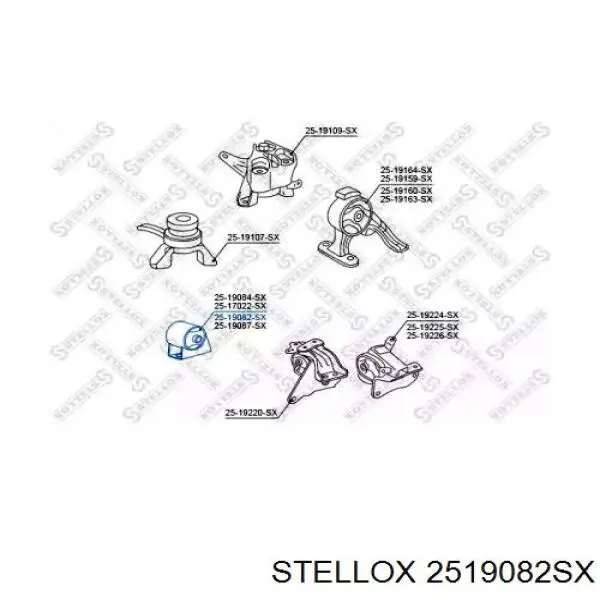 2519082SX Stellox soporte motor delantero