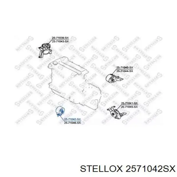 2571042SX Stellox soporte motor delantero