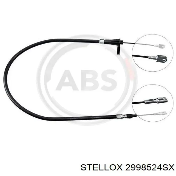 2998524SX Stellox cable de freno de mano trasero derecho/izquierdo