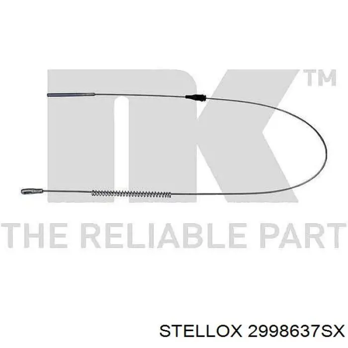 29-98637-SX Stellox cable de freno de mano trasero izquierdo