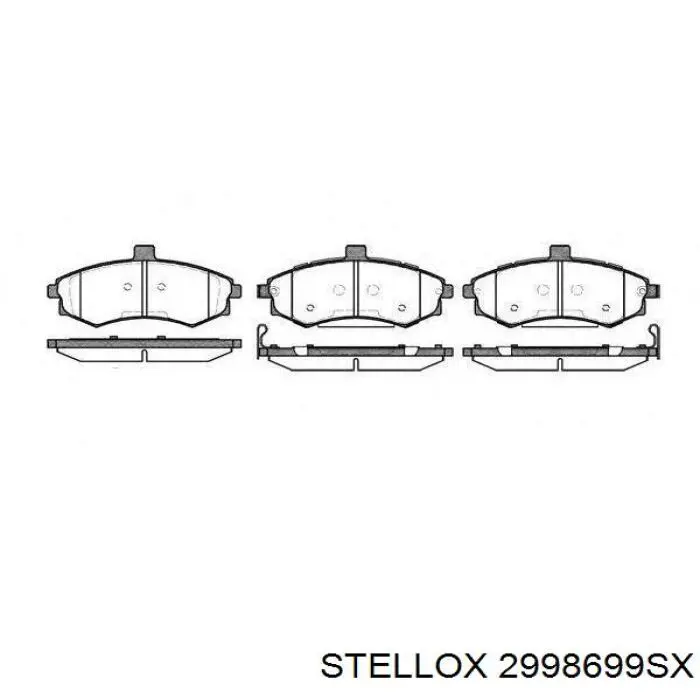 2998699SX Stellox cable de freno de mano trasero derecho