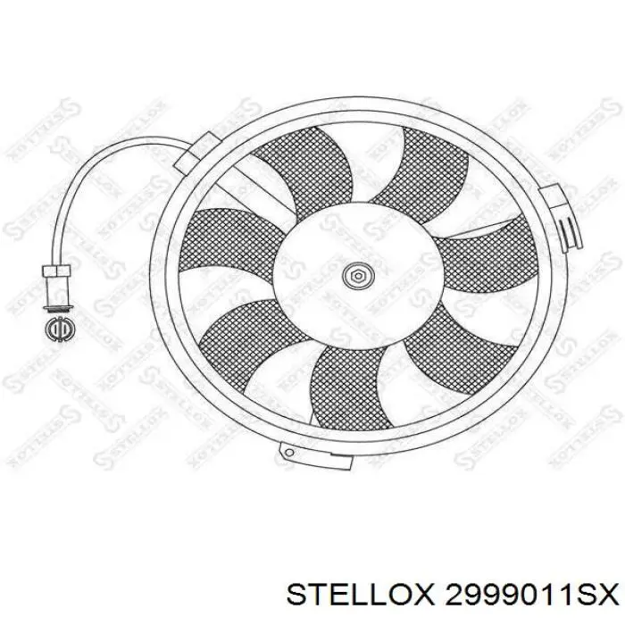 29-99011-SX Stellox bastidor radiador (armazón)