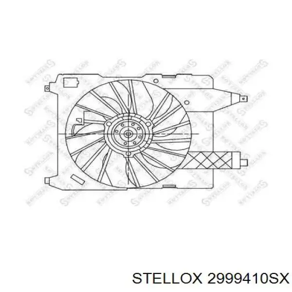 2999410SX Stellox ventilador (rodete +motor refrigeración del motor con electromotor completo)