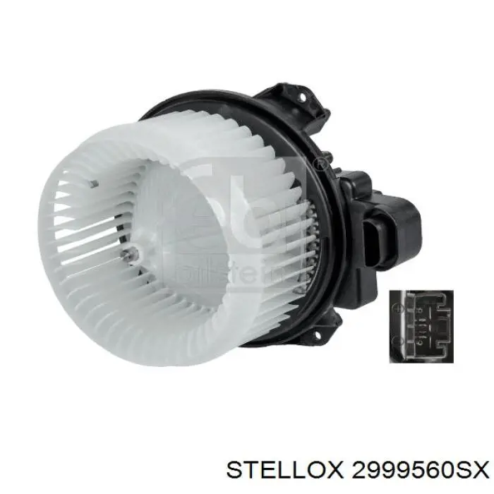 2999560SX Stellox motor eléctrico, ventilador habitáculo