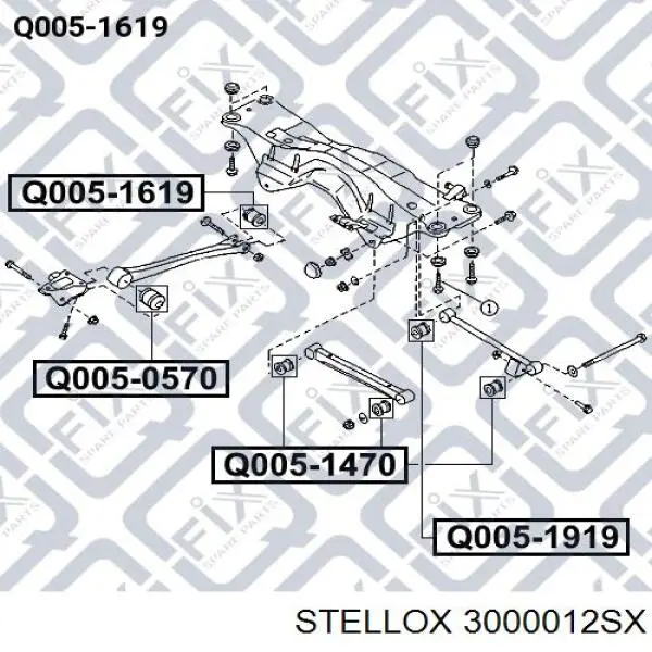 3000012SX Stellox muelle neumático, suspensión, eje trasero