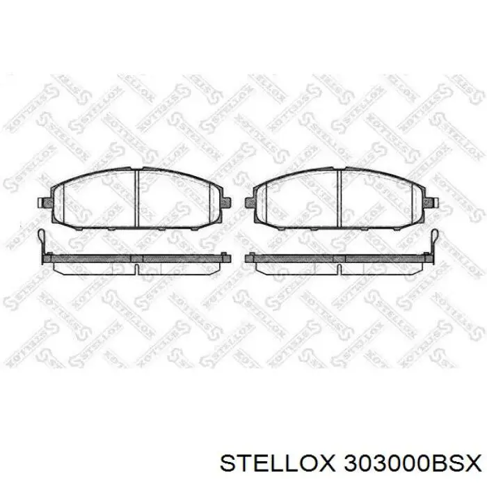 303000BSX Stellox pastillas de freno traseras