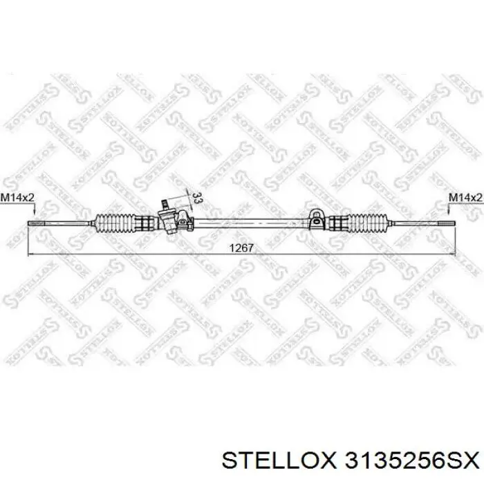 3135256SX Stellox cremallera de dirección