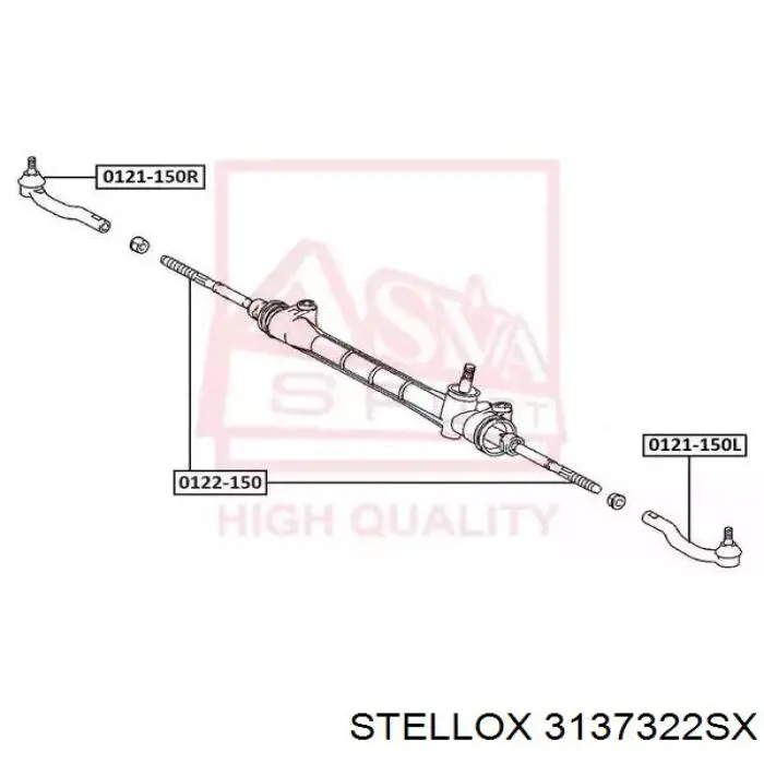 Cremallera de dirección TY9104 AGR