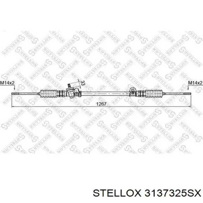 3137325SX Stellox cremallera de dirección