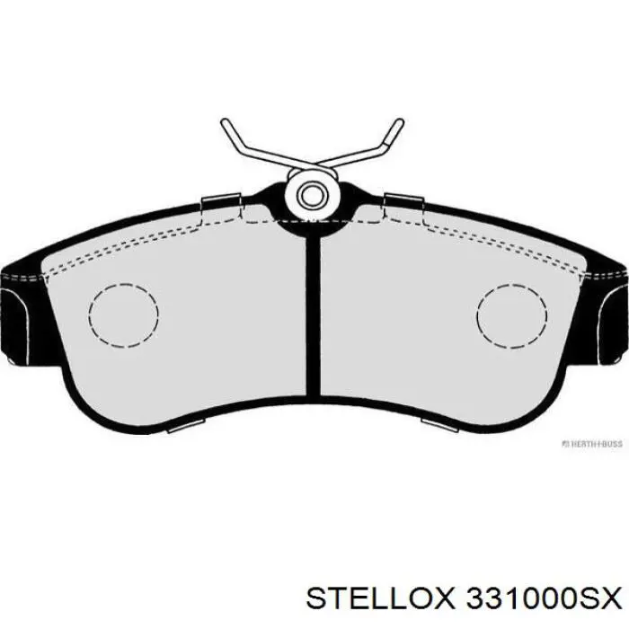 331000SX Stellox pastillas de freno delanteras