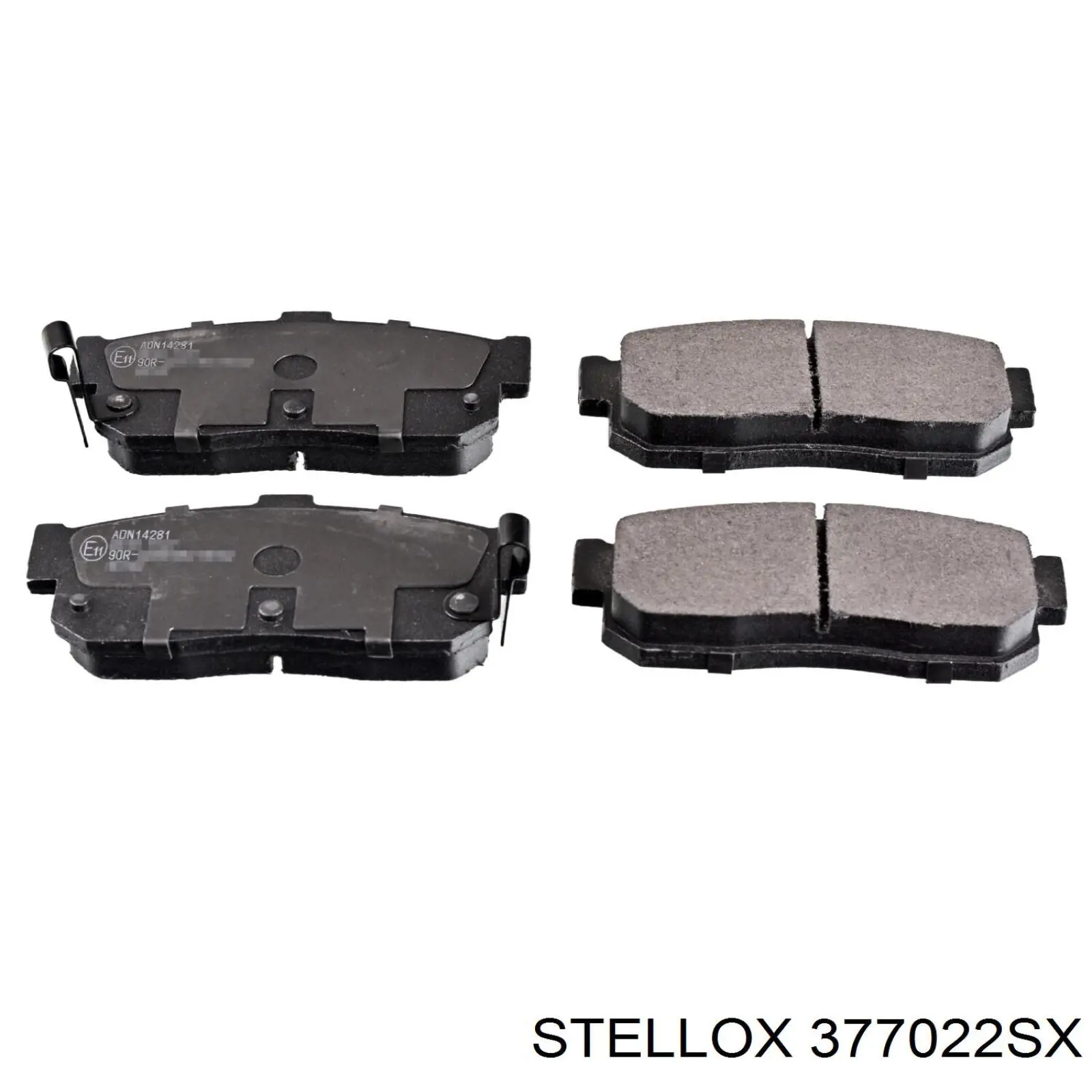 377022-SX Stellox pastillas de freno traseras