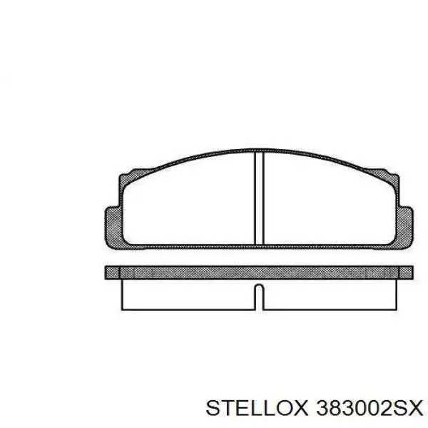 383002SX Stellox pastillas de freno delanteras