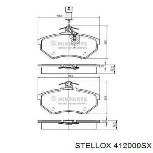Pastillas de freno delanteras Chevrolet Spark (Matiz) M200, M250