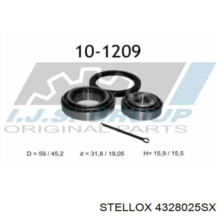 4328025SX Stellox cojinete de rueda trasero