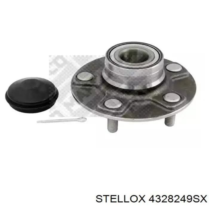 4328249SX Stellox cubo de rueda trasero