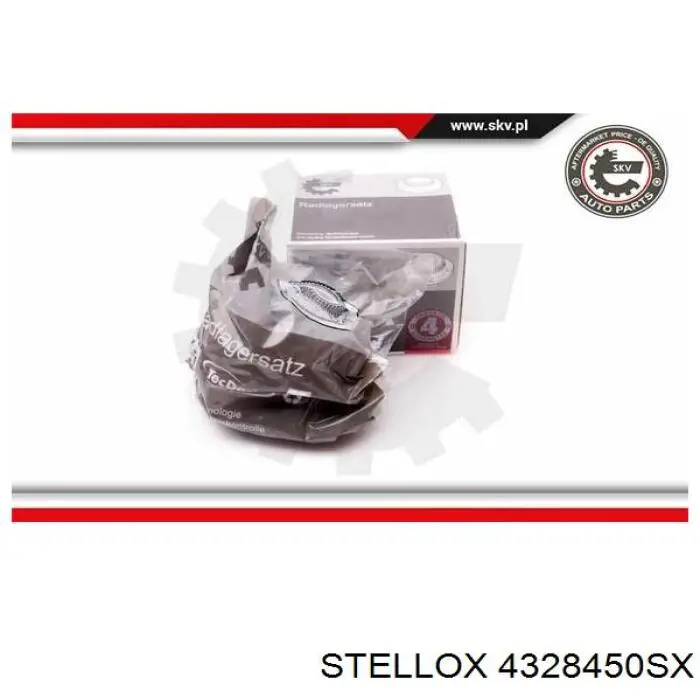 4328450SX Stellox cubo de rueda trasero