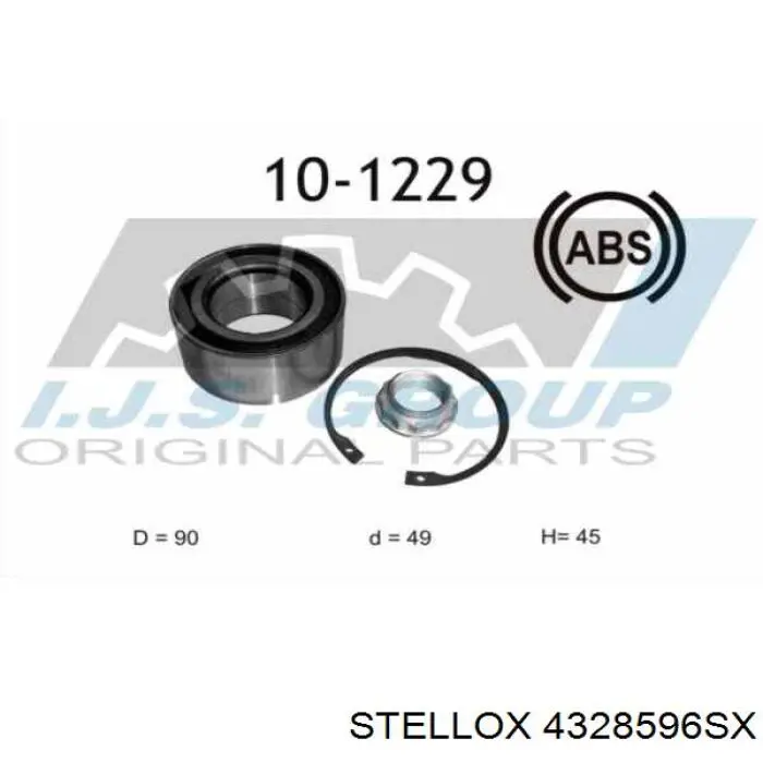 Cojinete de rueda delantero HBK515601 Open Parts