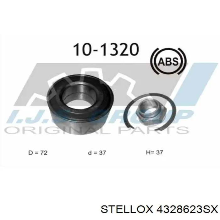 4328623SX Stellox cojinete de rueda delantero