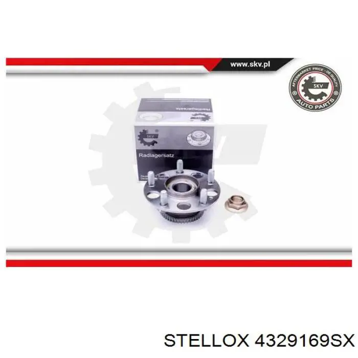 4329169SX Stellox cubo de rueda trasero