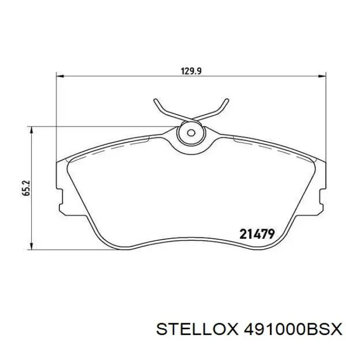 491000BSX Stellox pastillas de freno delanteras