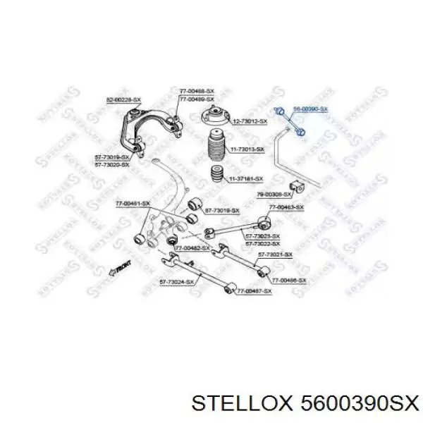 56-00390-SX Stellox soporte de barra estabilizadora trasera