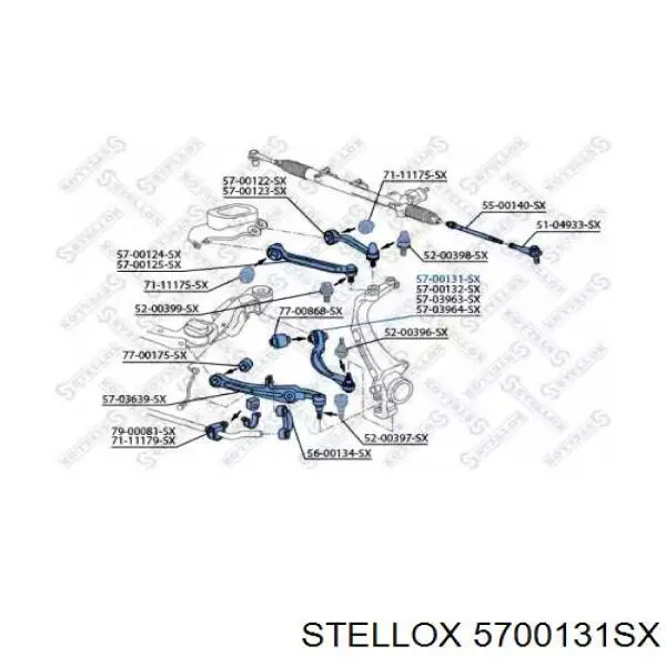 5700131SX Stellox cojinete de rueda delantero/trasero