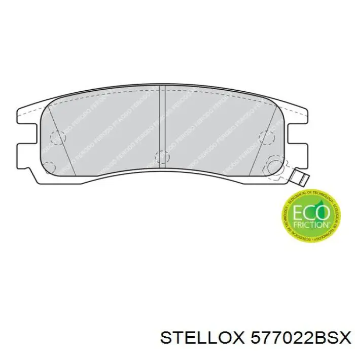 577022BSX Stellox pastillas de freno traseras