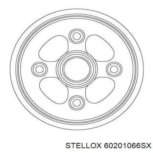 60201066SX Stellox freno de tambor trasero