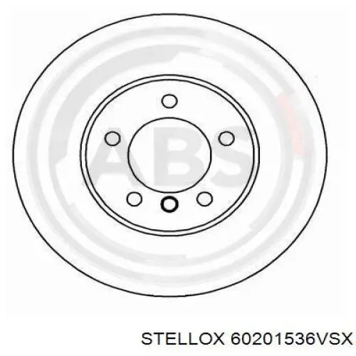 60201536VSX Stellox freno de disco delantero