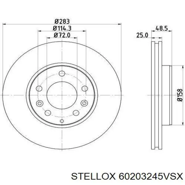 Freno de disco delantero Mazda 6 GY