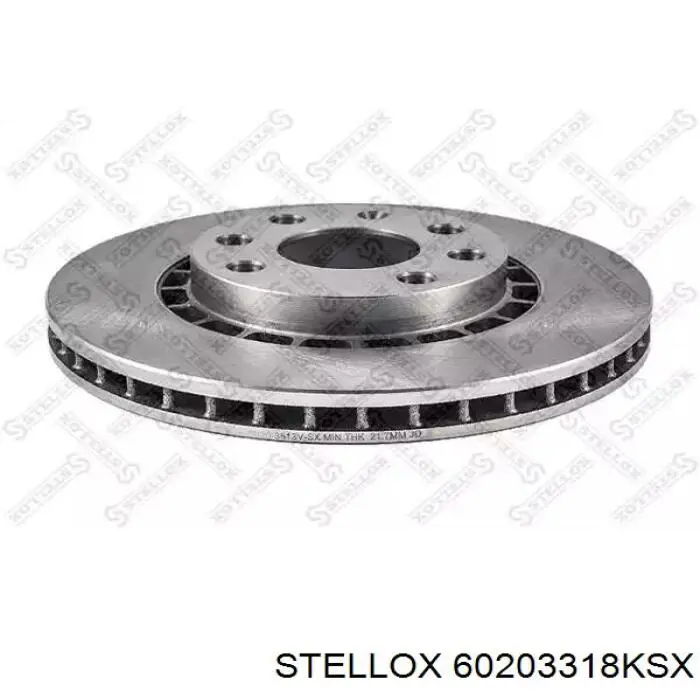 6020-3318K-SX Stellox disco de freno trasero