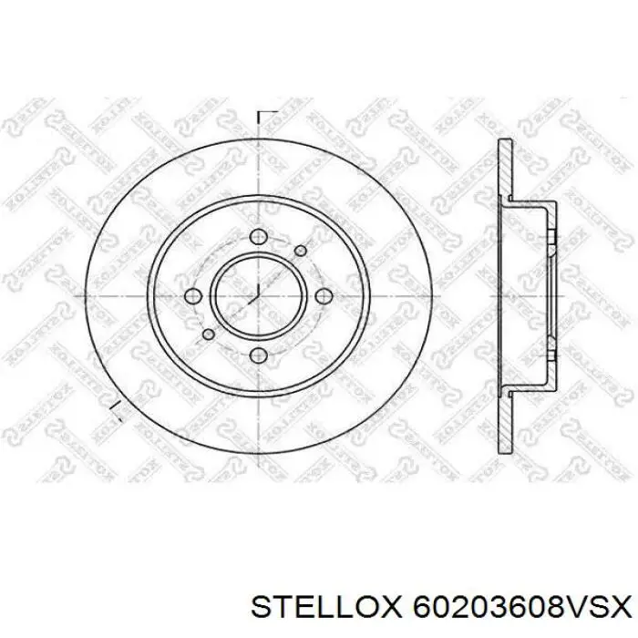 Freno de disco delantero Opel Astra 51, 52, F35, M35