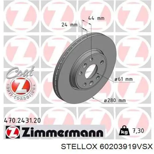 Comprar DI033C Japan Parts Freno de disco delantero